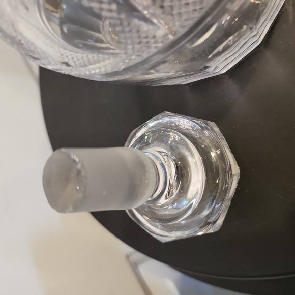 Edwardian Antique Cut Crystal Liquor Decanter with Stopper - Picture 6 of 11